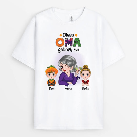 2753AGE1 diese oma mama gehort zu personalisiertes t shirt fur frauen zu halloween