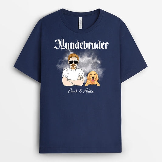 2758AGE2 hundepapa personalisiertes t shirt fur hundeliebhaber