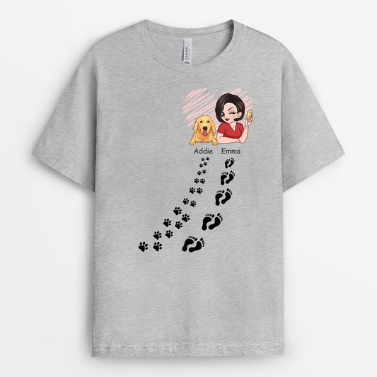 2768AGE2 frauen und hunde personalisiertes t shirt fur hundeliebhaber 2768a