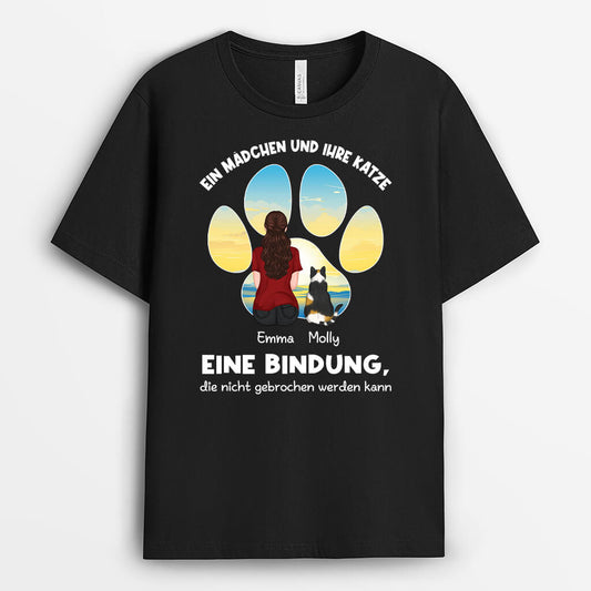 2771AGE1 person und katzen eine bindung die nicht gebrochen werden kann personalisiertes t shirt fur katzenliebhaber