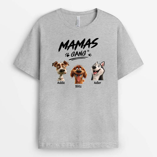 2788AGE2 papas bande personalisiertes t shirt fur hundeliebhaber