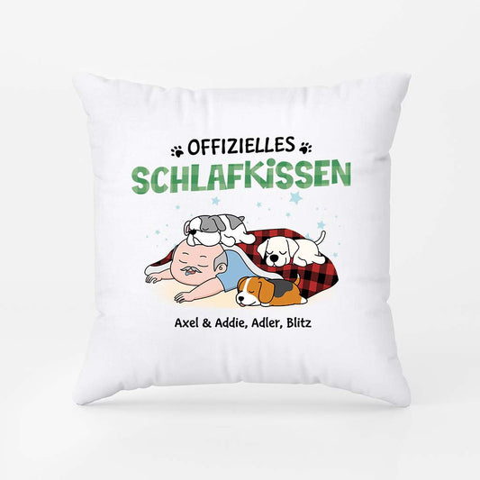 2831PGE2 offizielles schlafkissen personalisiertes kissen fur hundeliebhaber