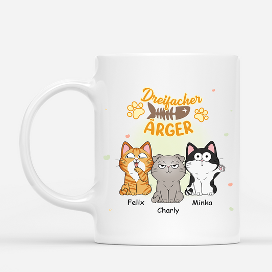 2852MGE1 dreifacher arger katzen tasse personalisiert_ 2852M5Z8D