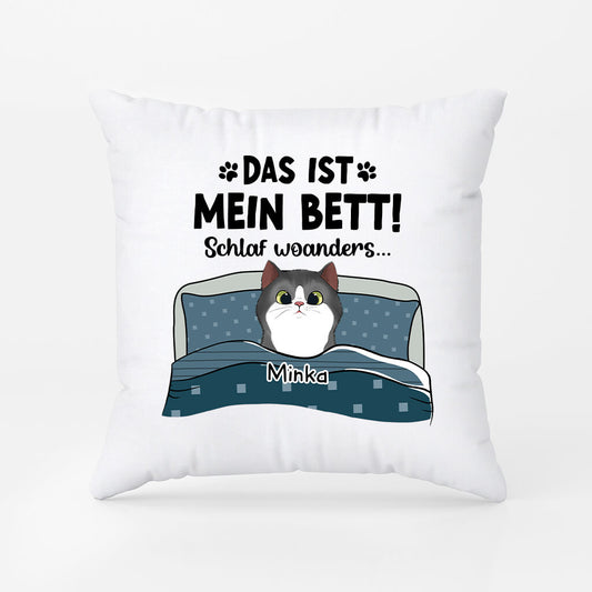 2855PGE2 das sind unsere betten schlaf woanders lustiges kissen fur katzenliebhaber personalisiert