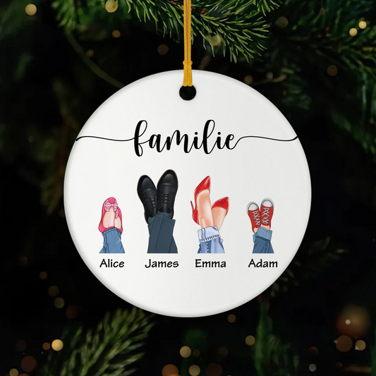 2894OGE1 die familie personalisierte keramik ornamente familie 2894OTV7B