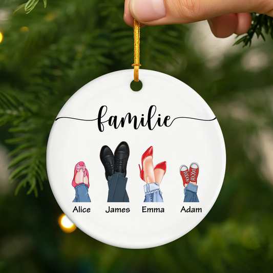 2894OGE2 die familie personalisierte keramik ornamente familie 2894OTV7B