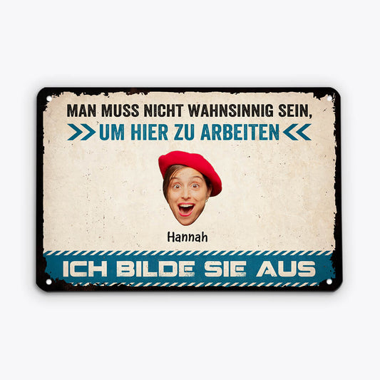 2928EGE2 wir bilden sie aus personalisiertes turschild fur kollegen und kolleginnen