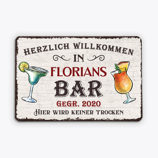 2933EGE2 herzlich willkommen in personalisiertes turschild fur paare