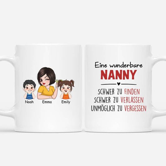2941MGE1 eine wunderbare nanny personalisierte tasse fur nannys
