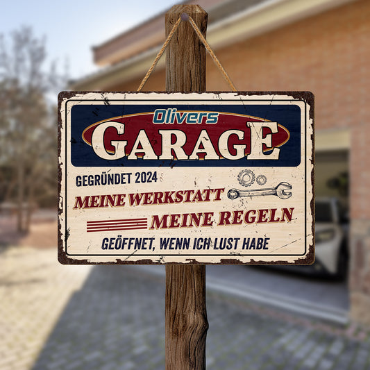 2959QGE2 garage werkstatt schild personalisiert holz manner 2959QKL5B_b521407b 3b25 4a99 8524 270930a280b2