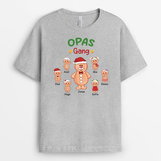 2980AGE2 omas mamas bande lebkuchenmann personalisiertes t shirt fur damen zu weihnachten