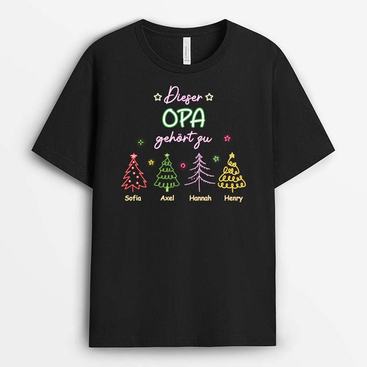 2989AGE1 dieser oma mama gehort zu personalisiertes t shirt fur damen zu weihnachten