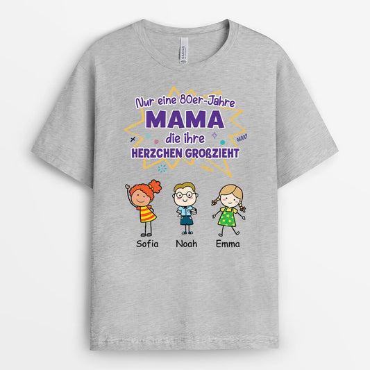 3000AGE2 nur eine 80er jahre mutter die ihre herzchen grosszieht personalisiertes t shirt fur mamas_70cfd3b8 574d 4b18 bfcd a2133d318e0f