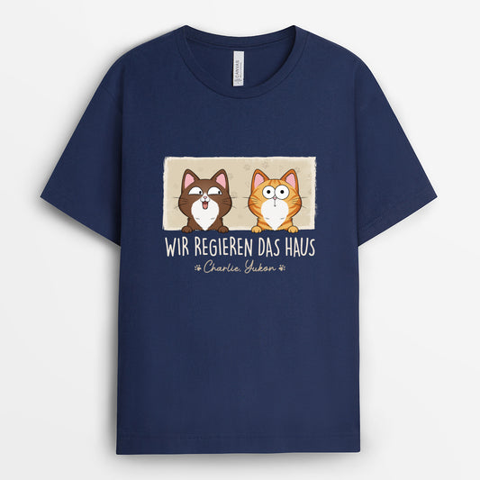 3013AGE2 wir regieren das haus personalisierte fussmatte fur katzenliebhaber 3013a