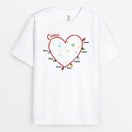 3017AGE1 oma herz personalisiertes t shirt fur omas zu weihnachten