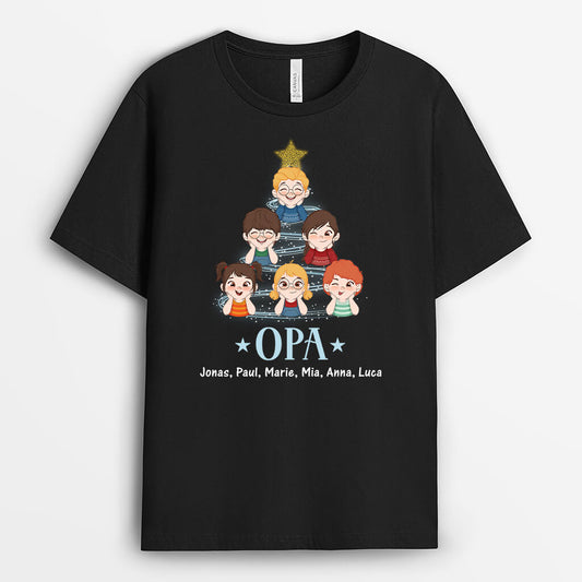 3022AGE1 opa papa weihnachtsbaum personalisiertes t shirt fur manner zu weihnachten