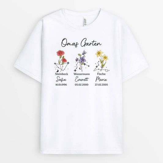 3024AGE1 sternbild und geburtsdatum personalisiertes t shirt fur omas