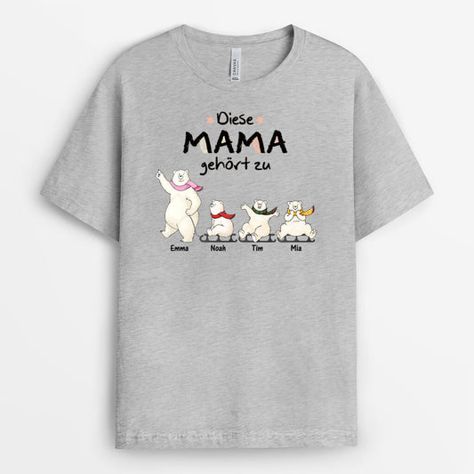 3049AGE2 diese oma gehort zu eisbaren personalisiertes t shirt fur omas