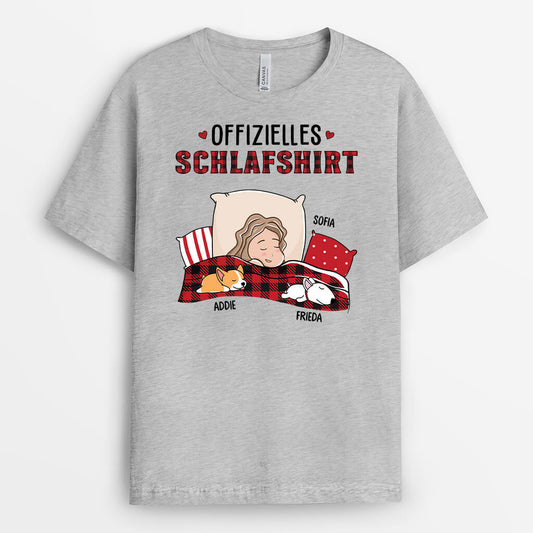 3064AGE2 offizielles schlafshirt personalisiertes t shirt fur hundeliebhaber