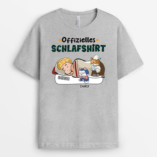 3098AGE2 offizielles schlafshirt personalisiertes t shirt fur katzenliebhaber