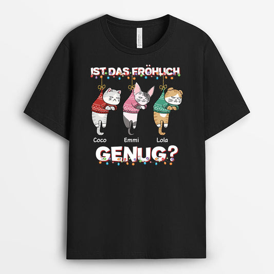 3106AGE1 ist das frohlich genug personalisiertes t shirt fur weihnachten