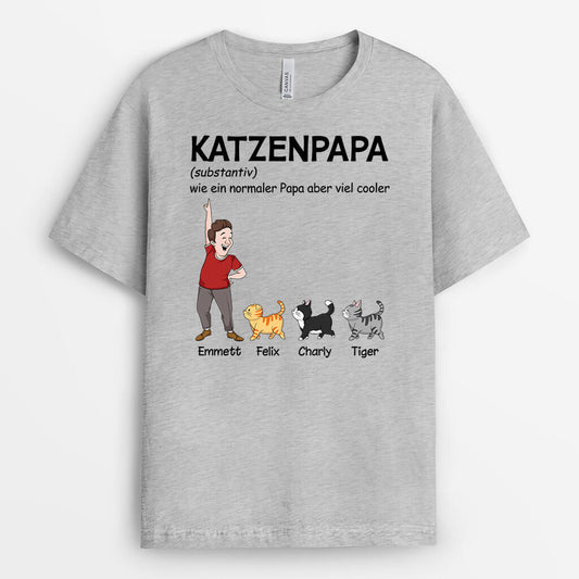 3133AGE2 definition katzenpapa personalisiertes t shirt fur katzenliebhaber