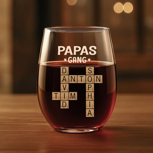 3142IGE1 kreuzwortratsel papas gang _personalisiertes weinglas ohne stiel papa 3142IKL5B