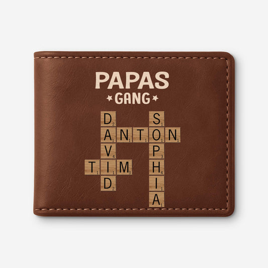 3142JGE1 kreuzwortratsel papas gang geldborse herren personalisiert_ papa 3142JKL5B