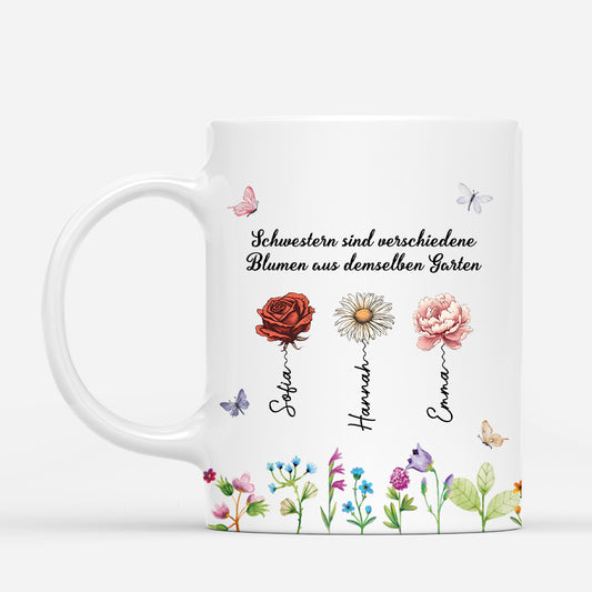 3148MGE1 schwestern sind verschiedene blumen aus demselben garten personalisierte tasse fur freundinnen_290ac2f6 d0ce 496b bf95 e4b991e07e98