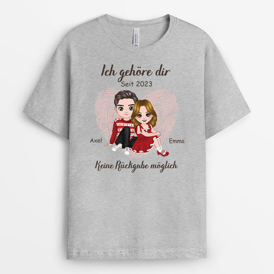 3168AGE2 ich gehore dir personalisiertes t shirt fur paare