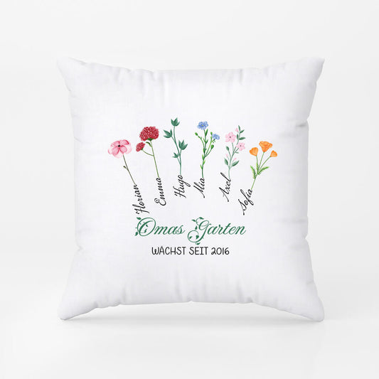 3173PGE1 garten seit personalisiertes kissen fur omas