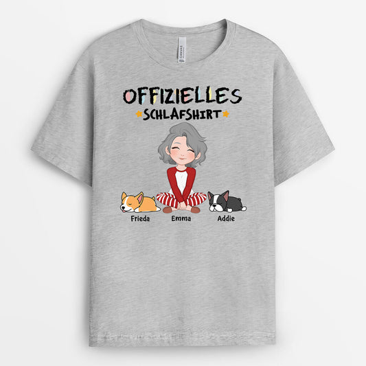 3178AGE2 offizielles schlafshirt personalisiertes t shirt fur hundeliebhaber