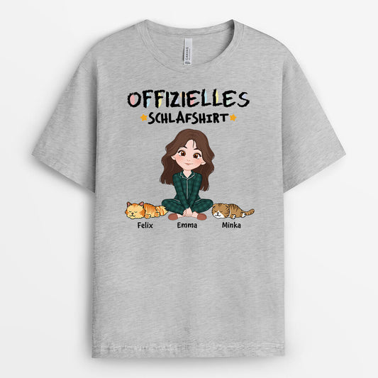 3178AGE2 offizielles schlafshirt personalisiertes t shirt fur katzenliebhaber