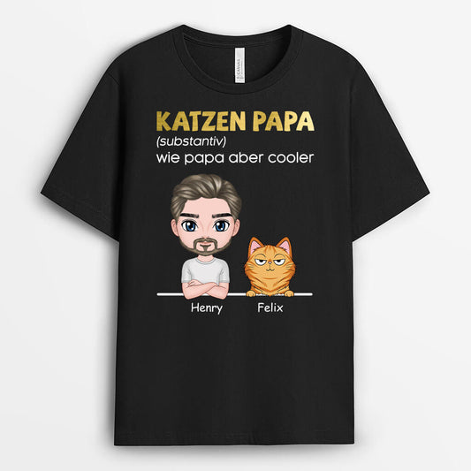 3187AGE1 definition katzenpapa perrsonalisiertes t shirt fur katzenliebhaber