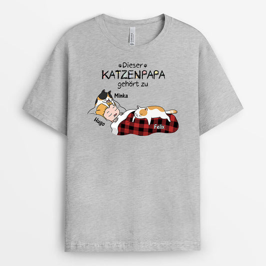3196AGE2 diese katzenmama dieser katzenpapa gehort zu personalisiertes t shirt fur katzenliebhaber