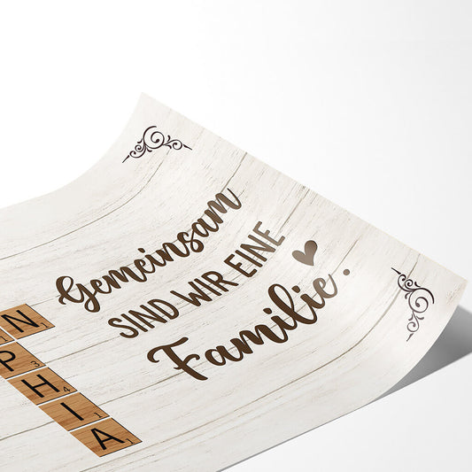 3221SGE2 gemeinsam sind wir eine familie kreuzwortratsel personalisiertes poster fur die familie_a6a8a365 fac3 45e4 be8b 428f85c6ae89