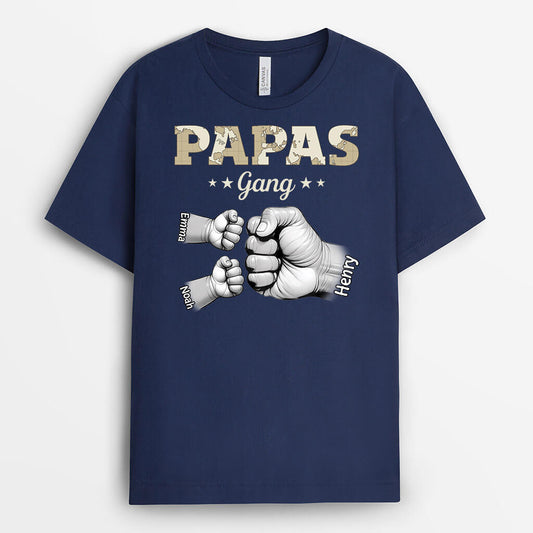 3231AGE2 opas papas bande mit faust personalisiertes t shirt fur manner