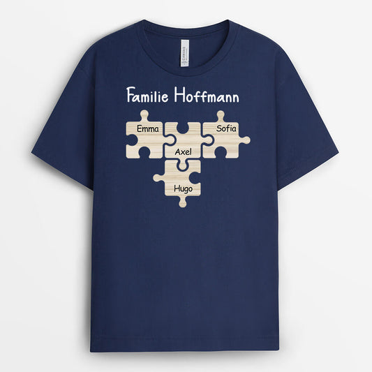 3240AGE2 die familie puzzle personalisiertes t shirt fur die familie