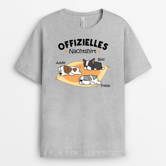 3241AGE1 offizielles nachtshirt personalisiertes t shirt fur hundeliebhaber