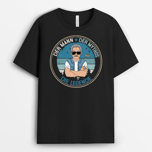 3255AGE1 der mann der mythos die legende personalisiertes t shirt fur herren