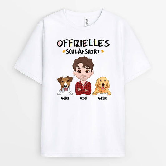 3267AGE2 offizielles schlafshirt personalisiertes t shirt fur hundeliebhaber
