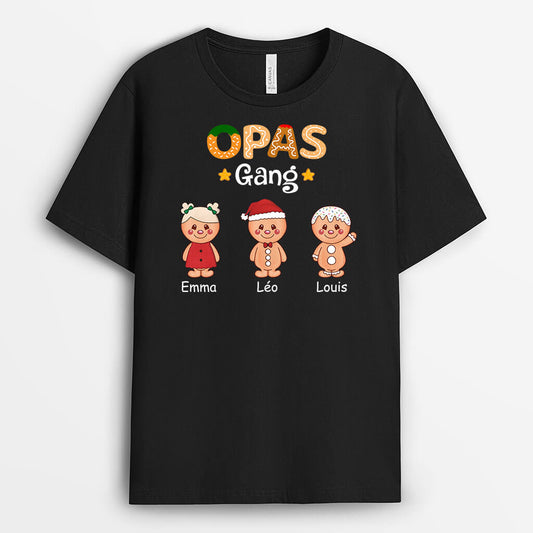 3355AGE2 omas mamas bande lebkuchenmann zu weihnachten personalisiertes t shirt fur damen
