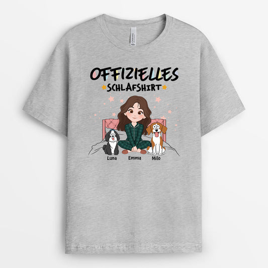 3359AGE2 offizielles schlafshirt der mensch und hunde setzen sich auf das bett personalisiertes t shirt fur hundeliebhaber
