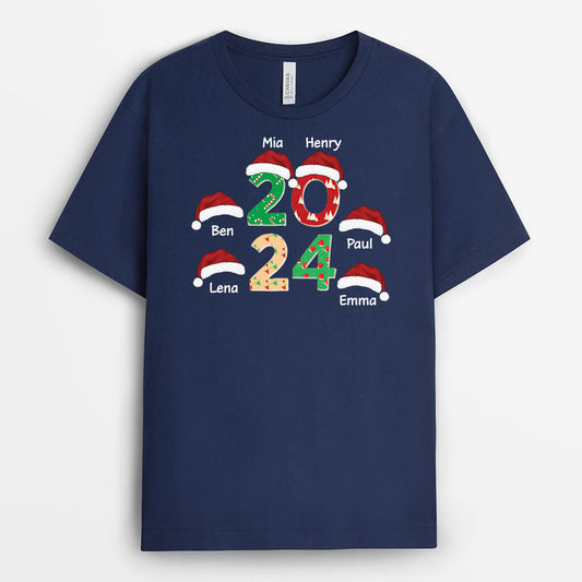 3361AGE2 weihnachtsmutze personalisiertes t shirt zu weihnachten