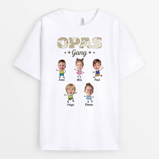 3363AGE1 opas papas bande karte personalisiertes t shirt fur manner mit fotos