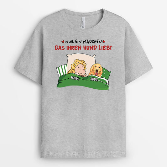 3366AGE2 nur ein madchen das ihre hunde liebt oder nur ein junge der seine hunde liebt personalisiertes t shirt fur hundeliebhaber