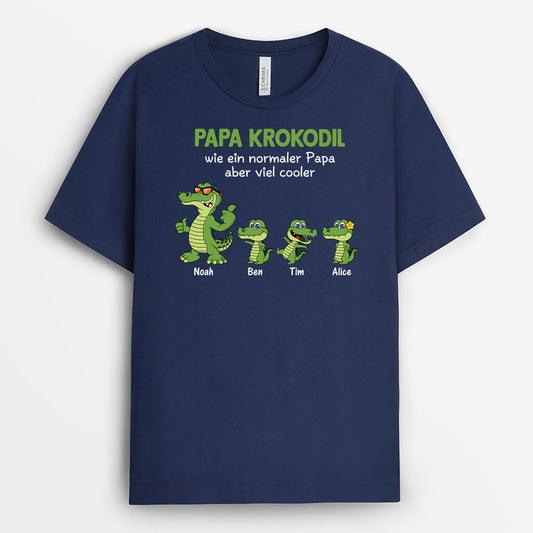 3380AGE2 opa papa alligator personalisiertes t shirt fur manner