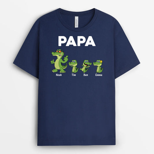 3381AGE2 opa papa krokodile personalisiertes t shirt fur manner