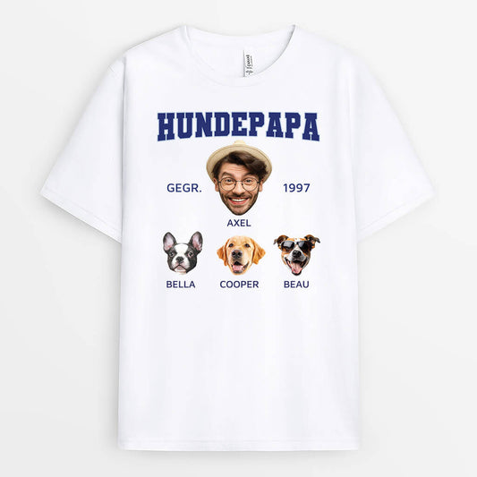 3393AGE1 hunde personalisiertes t shirt mit foto ohne hintergrund fur hundehalter