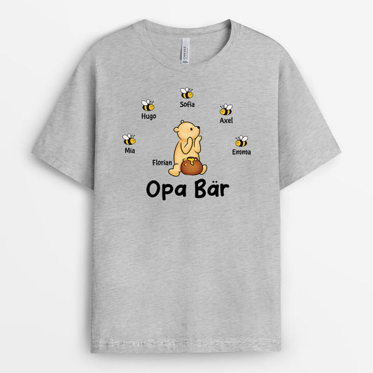 3394AGE2 oma mama bar und bienen personalisiertes t shirt fur damen